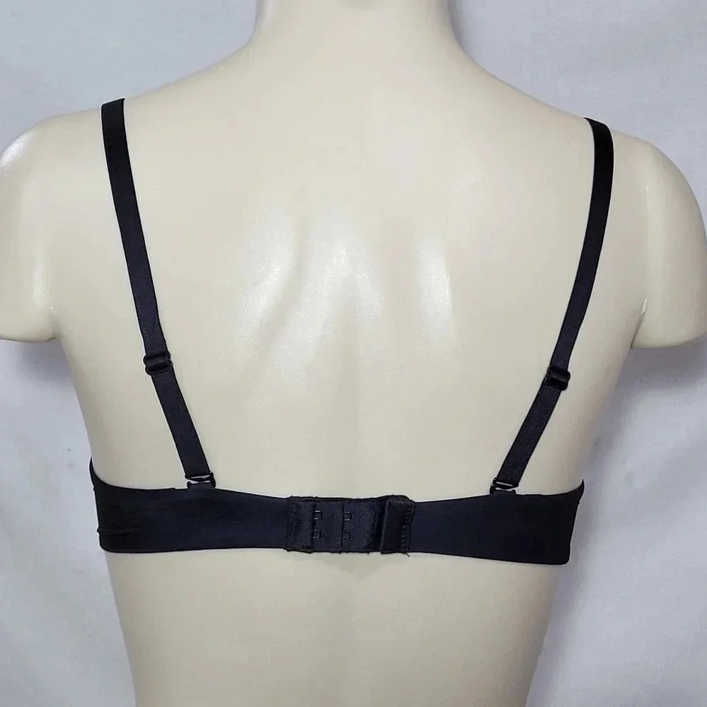 34B Lily of France‎ 2175300 Smooth & Sleek Push Up Underwire Bra Black NWT